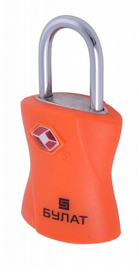 Замок навесной БУЛАТ ВС 1-30TSA (оранжевый)